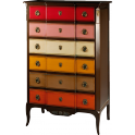 Version 2009 Multicolored Chiffonier 6 drawers