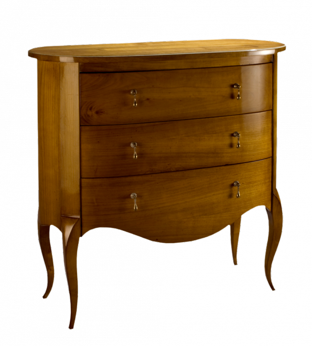  Oval Chest of 3 Drawers